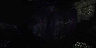 dripstone caves wit both my pack and vanilla emissive