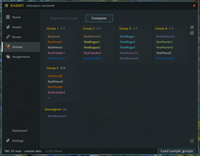Pre-configured Group Layout
