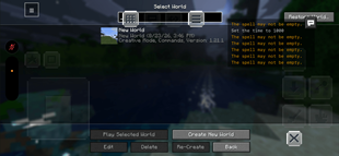 Select World Menu On Phone