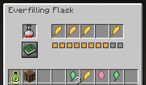Flask inventory with some infusions attached to the flask.png