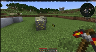 Showing how the pickaxe works