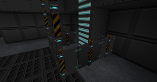 ladder and safety-barrier