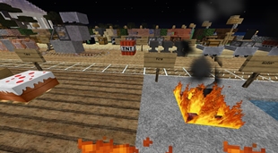 small fire