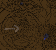 Location of an underground meteor