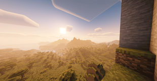 sunset with shaders