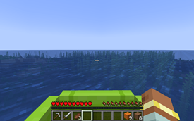 POV of sitting in a lime planks boat