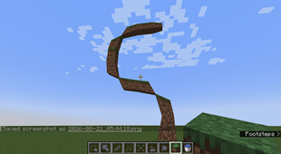 "Cursed" letter S with missing angles, made of blocks with smooth terrain enabled.