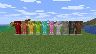 All Armor Sets Displayed Side-By-Side