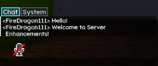 Separate player chat from system output