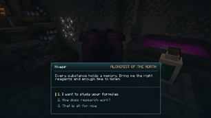Alchemist Dialogue