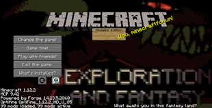 The new main menu, which comes with custom music!