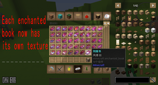 Each enchanted book now has its own look