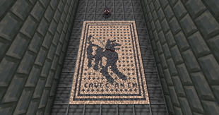 Recreation of the Pompeian "Beware of dog" mosaic