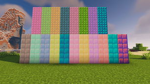 Purpur and dark prismarine blocks