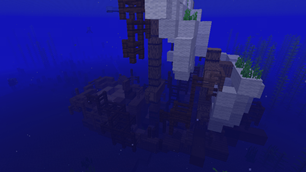 Sunken shipwreck