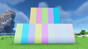 Concrete, terracotta and pastel quartz blocks