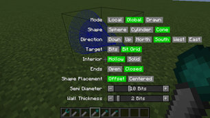Bit Tool Settings Menu