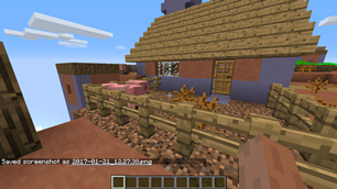 Pigs naturally spawning in butcher's shops.