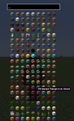Items to choose from (if you installed mods that add custom items, they will appear here as well).