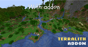 River in jungle generated by addon