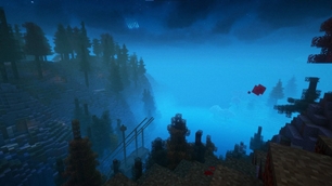 Coast at docks with a beautiful night scene