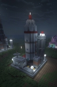 Launchpad level 1 - one rocket, one gantry, one control room