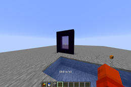Water and Nether Portal with PACK:- ON