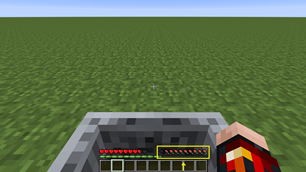 Hunger indicator in minecart / Индикатор голода в вагонетке