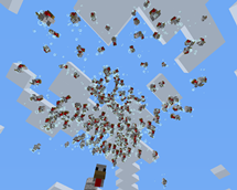 Chickens in the sky
