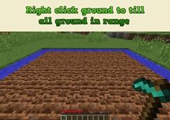 Right Click Ground with Hoe