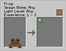 frog drops 0-1 slimeballs