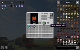 Display of buttons in the accessory bar