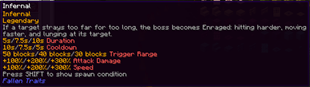 Infernal lvl 1000+ only on bosses