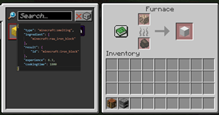 Raw Iron Block -> Iron Block
