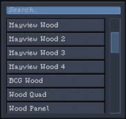 Shape Selection Menu
