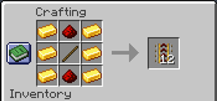 Directed Powered Rail Crafting Recipe
