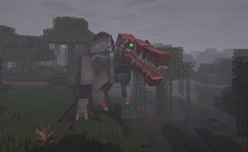 Spinosaurus in the swamp