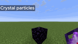 Crystal particles removed