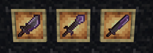 all 3 sharpened netherite weapons