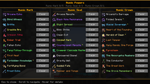 Powers GUI Screen