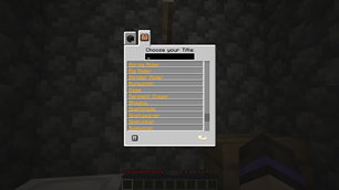 Title Selection GUI Screen