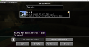 About to Sync Worlds