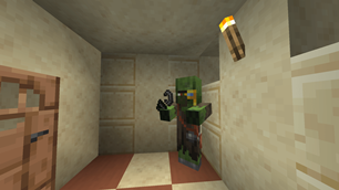Zombie Villager With Flint & Steel