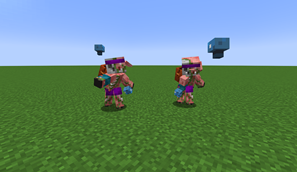 Zombified Fungus Throwers attacking.