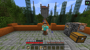 At Sen's fortress ready for a duel.