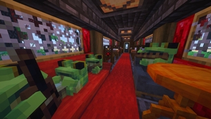 Ribbits in a train carriage