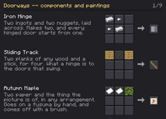 Components and paintings
