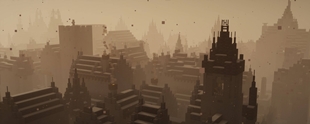 snowy village dusk.jpg