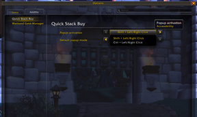 Quick Stack Buy - Addon Settings