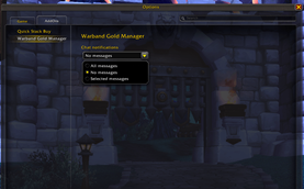 Warband Gold Manager - Addon Settings